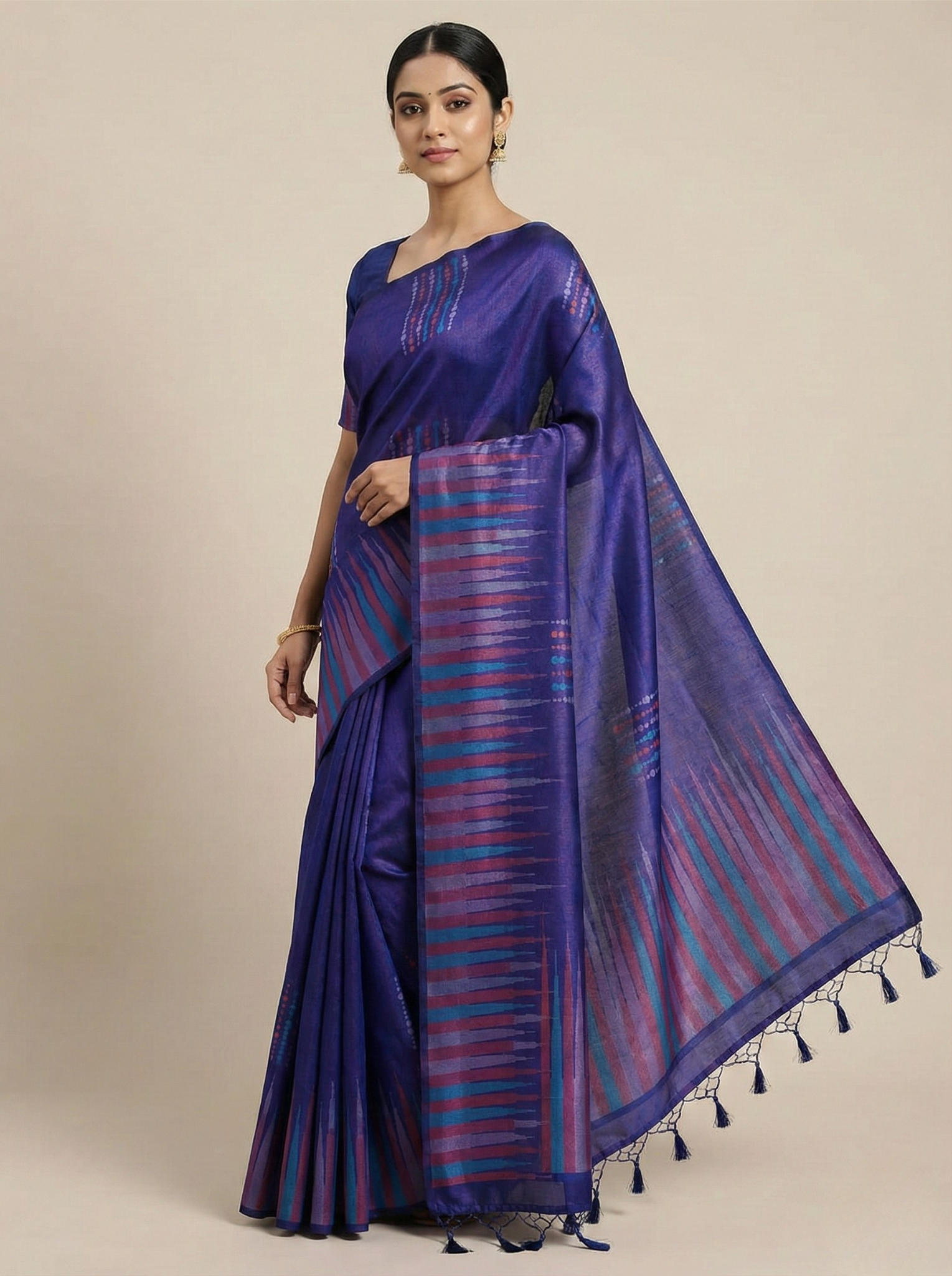 Soft Tower Pattern Fancy saree